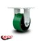Service Caster 6 Inch Extra Heavy Duty Green Poly on Cast Iron Wheel Rigid Top Plate Caster SCC-KP92R630-PUR-GB - alternate 5